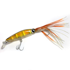 Plastic squid Lure -Trolling  -  18cm total length including skirt