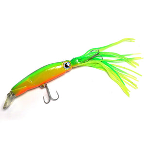 Plastic squid Lure -Trolling  -  18cm total length including skirt