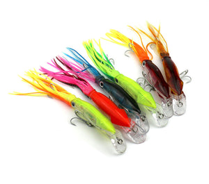 Plastic squid Lure -Trolling  -  18cm total length including skirt